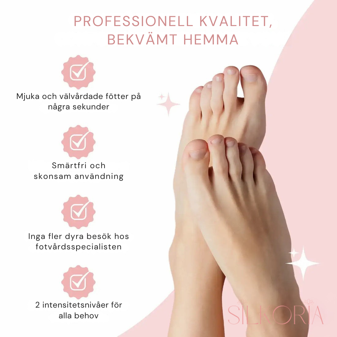 ✨ SilkyFeet™ – Elektrisk Fotfil för lena och fina fötter